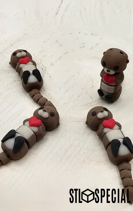 Tiny Otter with Heart 3MF Special