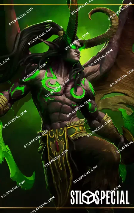 Illidan Stormrage STL 3D Print Model