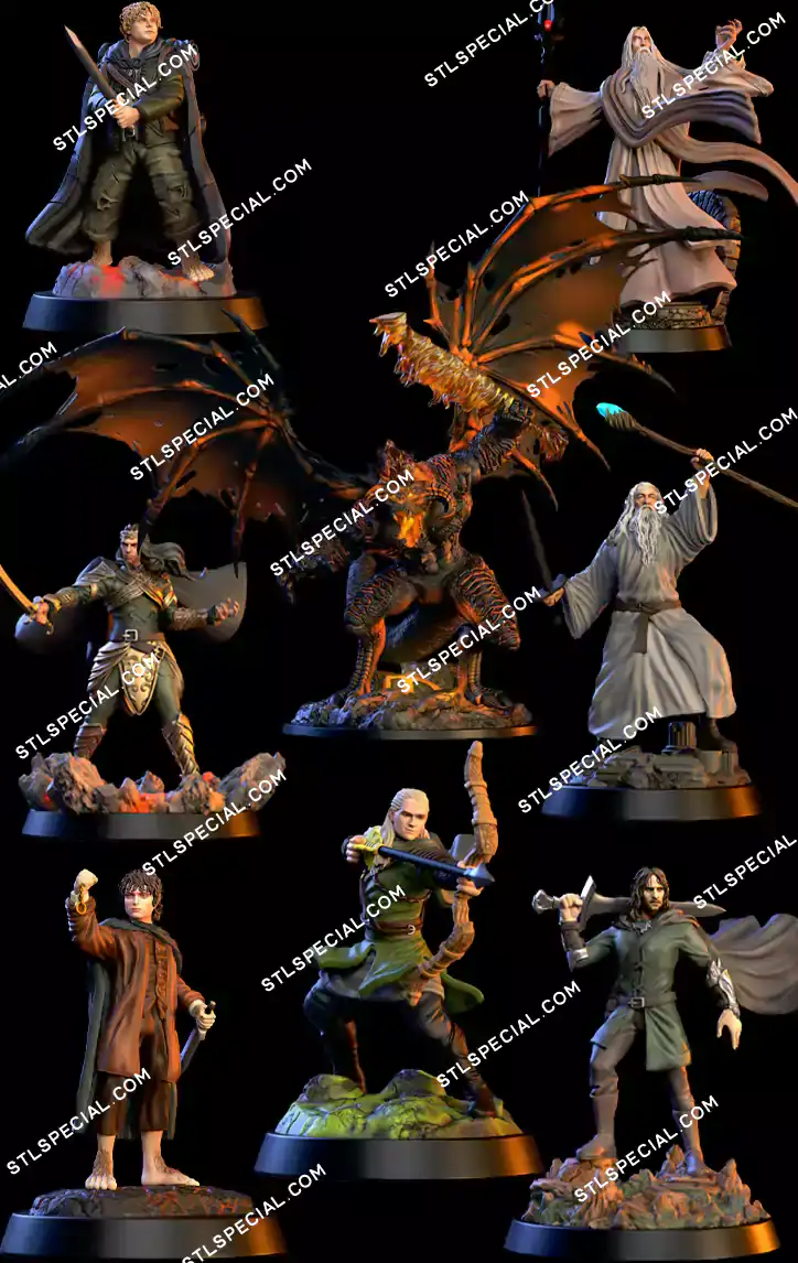 Middle earth Legends Miniature STL 3D Model
