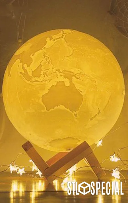 Earth Lamp 3D Print STL Files – Unique and Stylish Design