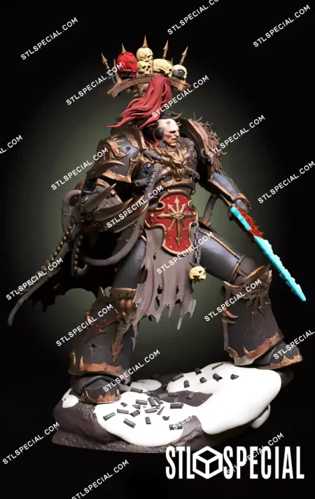 Abaddon the Despoiler STL Chaos Warmaster