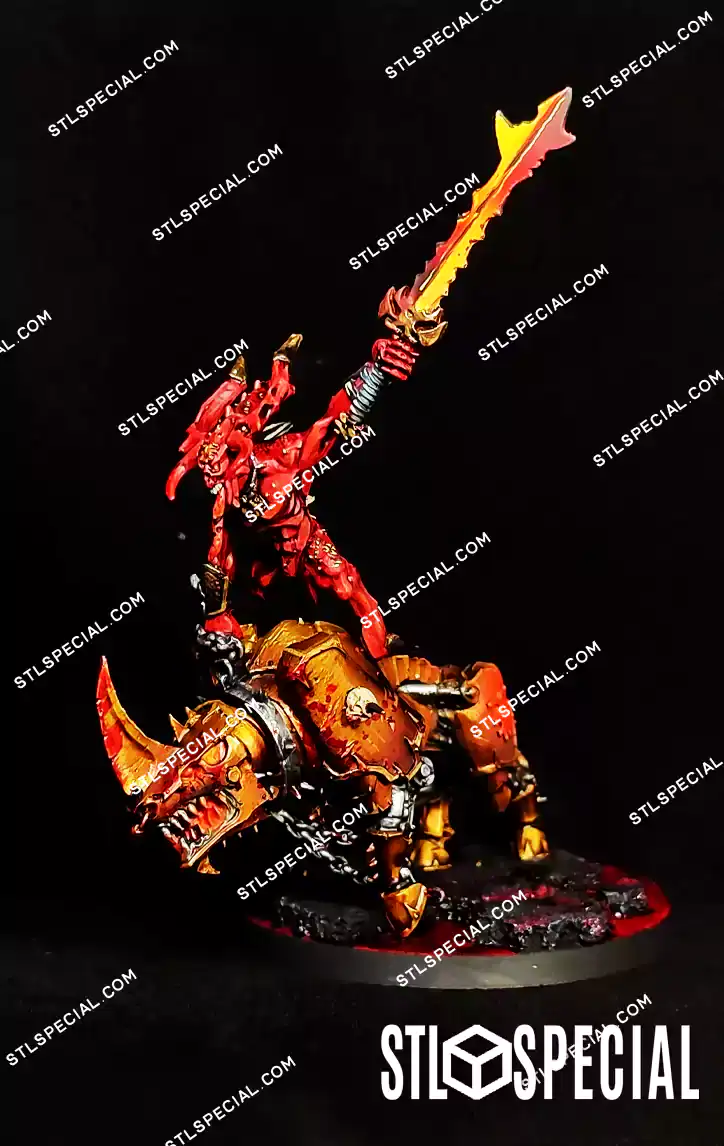Bloodmaster, Herald of Khorne STL 3D Model - Image 3