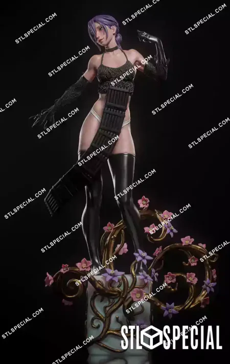 REZE Bombgirl Dark Anime Figure STL Model