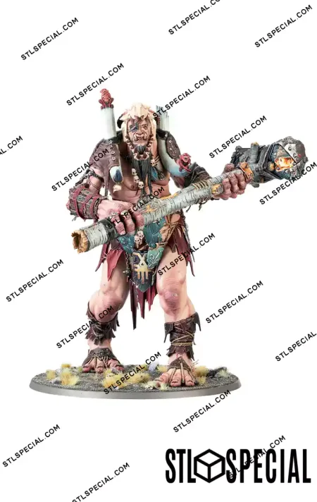 King Brodd Mega-Gargant Priest-King STL Model