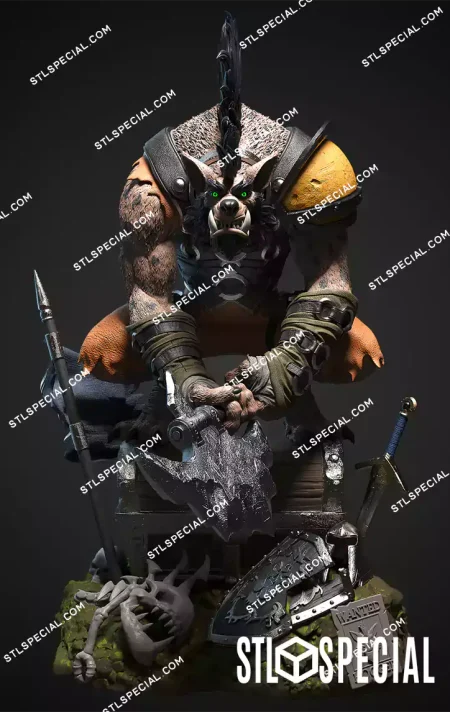 Hogger Statue STL Files and 3D Model