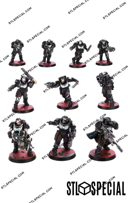 Scout Squad Kill Team STL 3D Model
