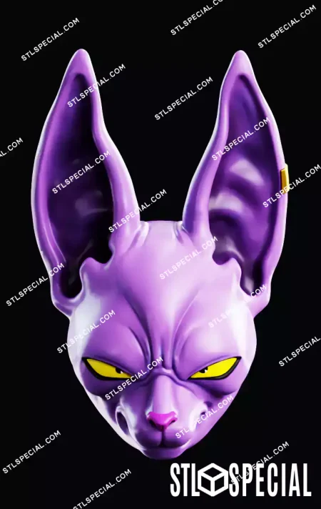 Beerus Mask STL 3D Model
