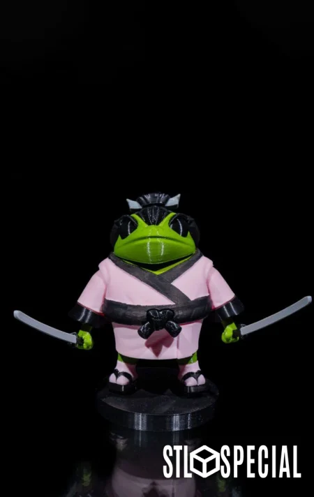 Samurai Frog Warrior - STL & 3MF