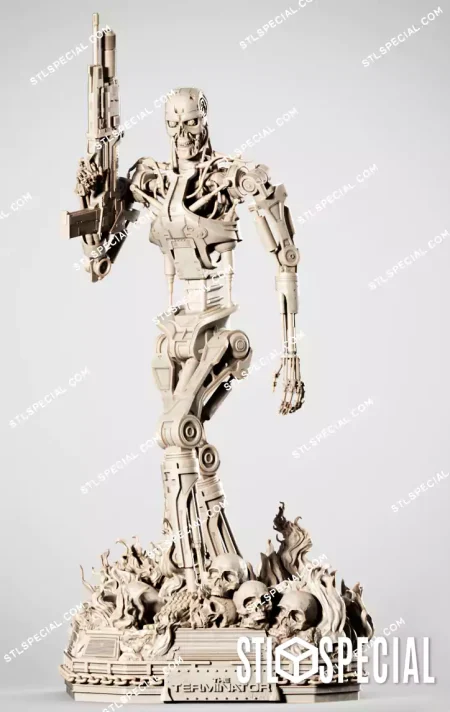 T-800 Sculpture STL 3D Model