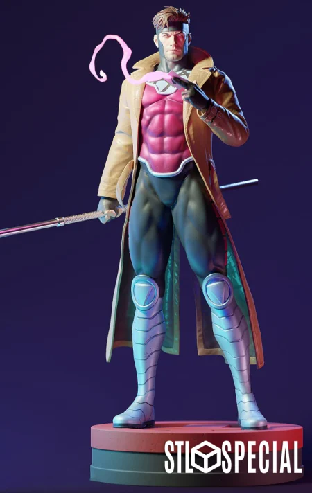 Gambit Magic Card Standing - 3D Printing Models