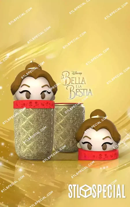 Beauty and the Beast Cup STL 3D model