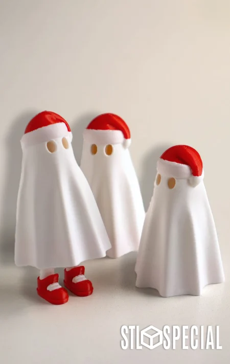 Christmas Ghost Decoration (STL & 3MF)