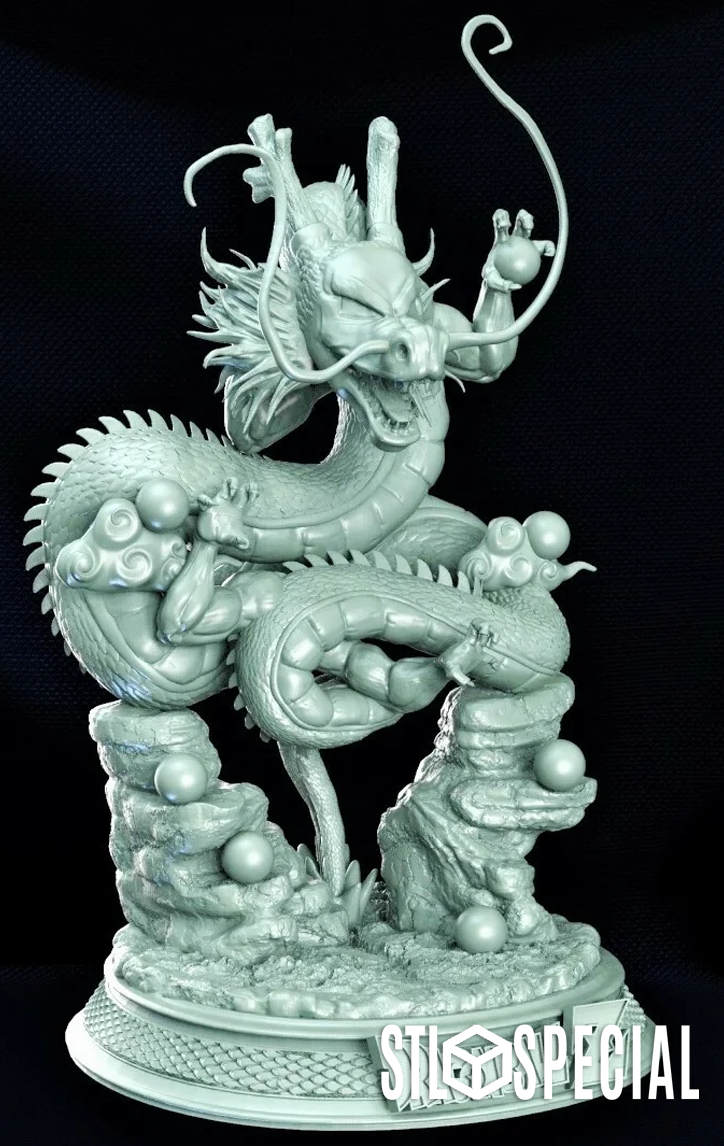 Shenron and Goku 3D Print STL Files – Iconic Dragon Ball Duo - Image 2