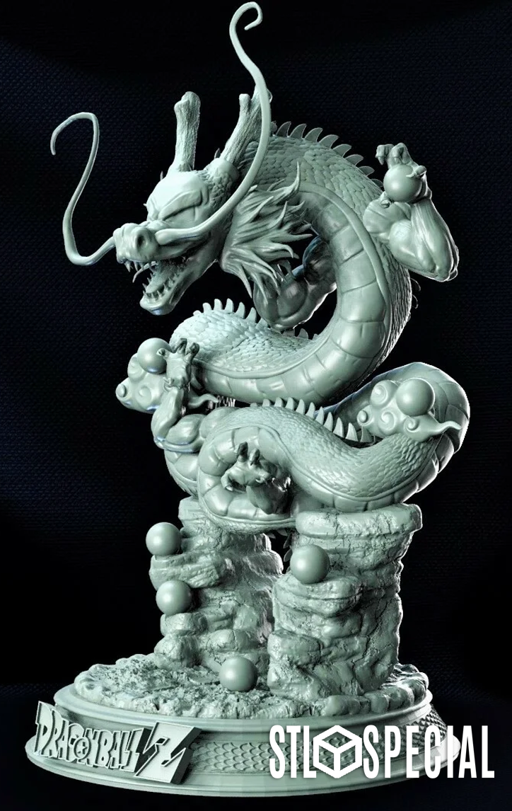 Shenron and Goku 3D Print STL Files – Iconic Dragon Ball Duo - Image 3
