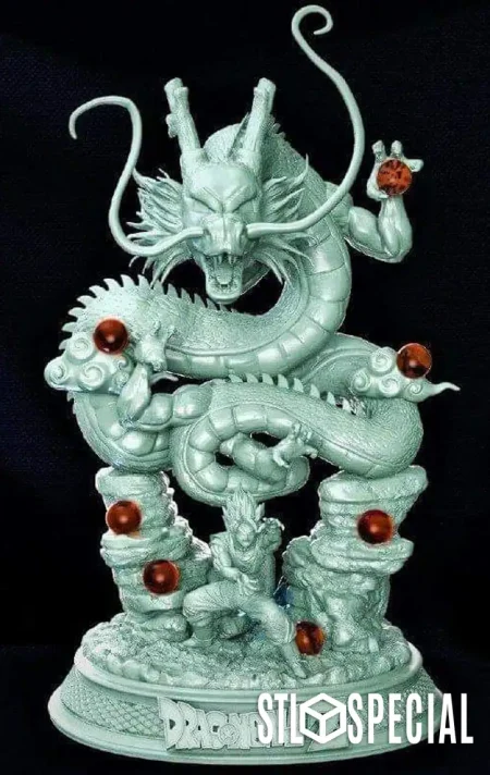 Shenron and Goku 3D Print STL Files – Iconic Dragon Ball Duo