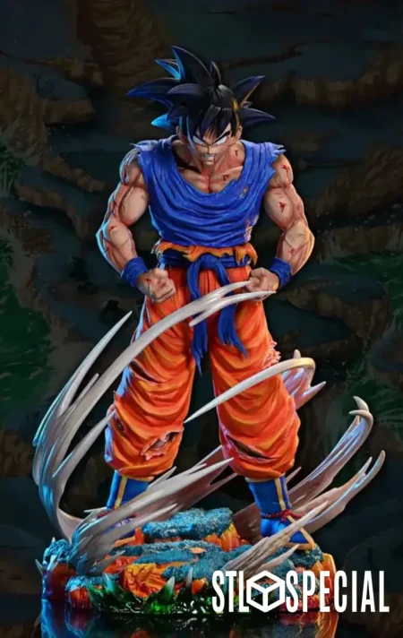 Goku First Time Transformation 3D Print STL Files – Witness the Birth of a Saiyan Legend
