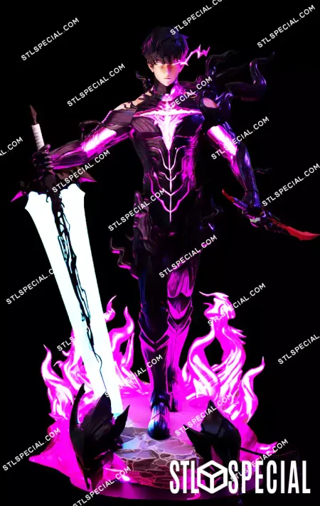 Sung Jinwoo Shadow Monarch STL 3D Model