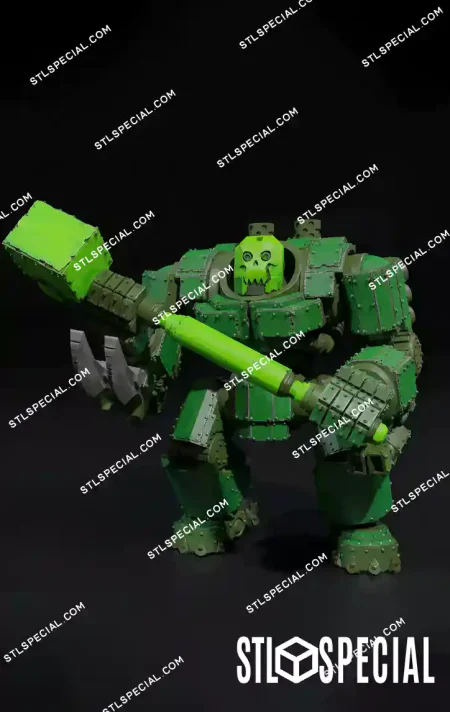 Ork Mega Dread Brutal War Engine STL Model