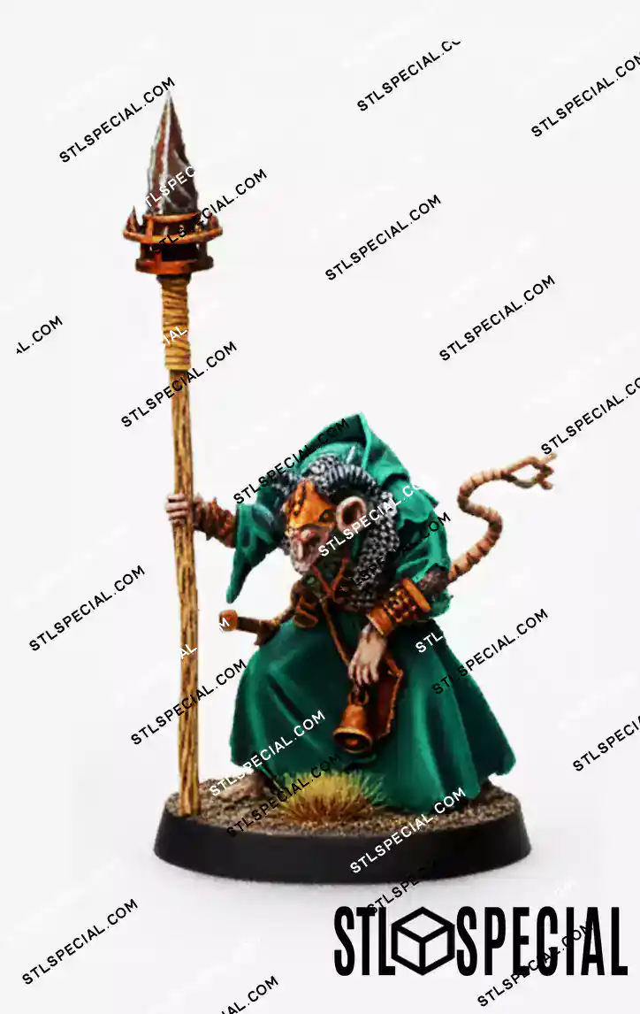 Skaven Grey Seers Ritual Council STL Miniature Set - Image 3