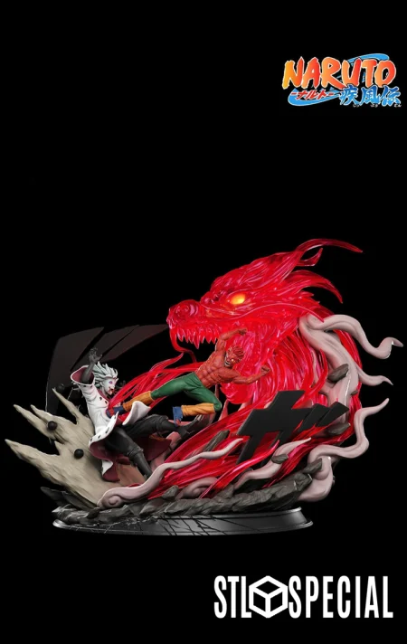Guy vs Madara 3D Print STL Files – Epic Battle of Might and Power
