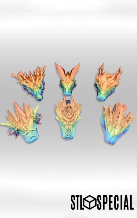 Dragons Heads Pack STL