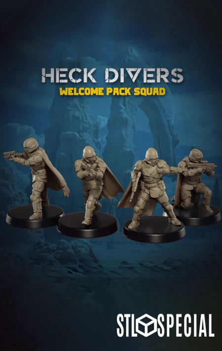 Heck Divers Welcome Pack Squad STL