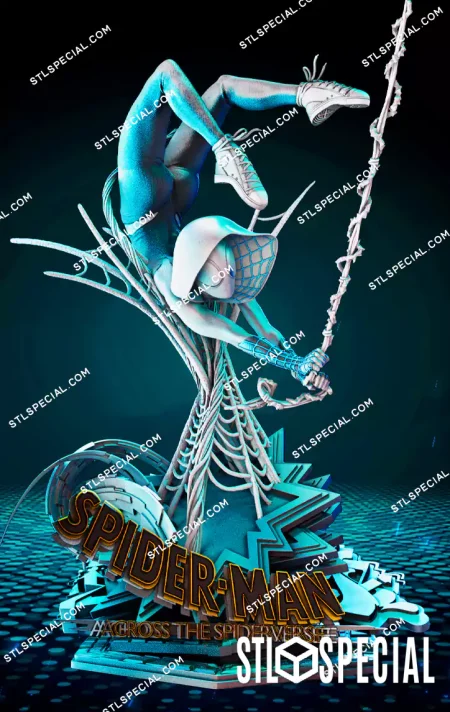 Marvel Spider Gwen STL 3D Model