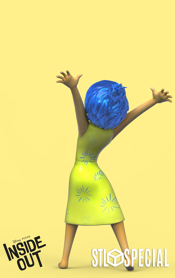 Joy from Inside Out 3D Print STL Files – Bring the Radiant Emotion to Life with This Bright and Cheerful Model - Image 2