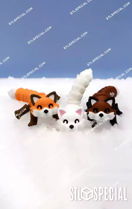 Articulated Fox STL & 3MF Files