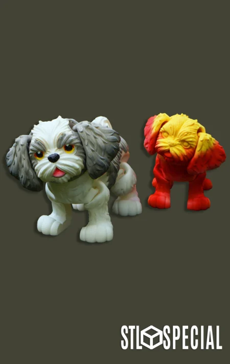 Shih Tzu Articulated Flexi STL File