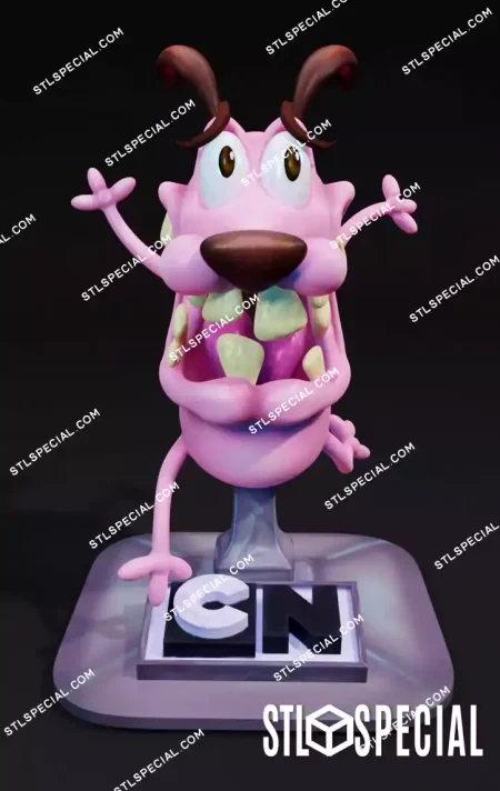 Courage the Cowardly Dog STL 3D Model