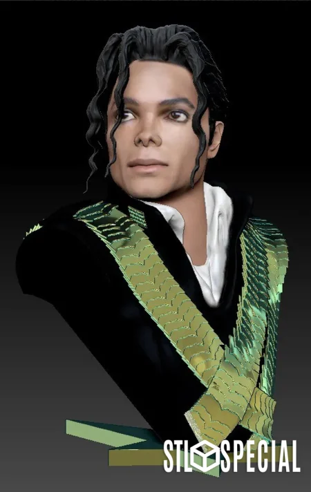 Michael Jackson Bust 3D Print STL Files