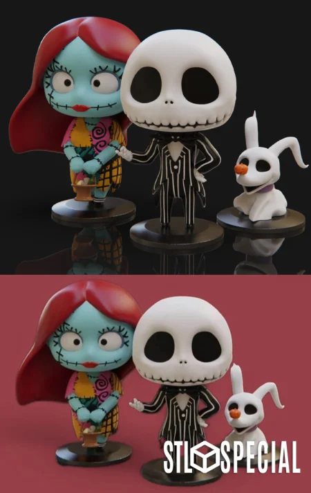 The Nightmare Before Christmas Chibi Pack STL