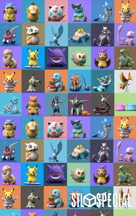 Pokemon Pack STL - Create Your Own Pokemon Universe