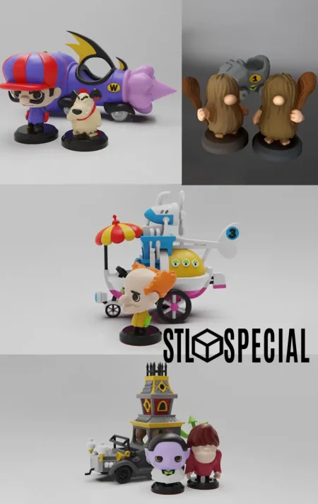 Wacky Races STL Pack 1