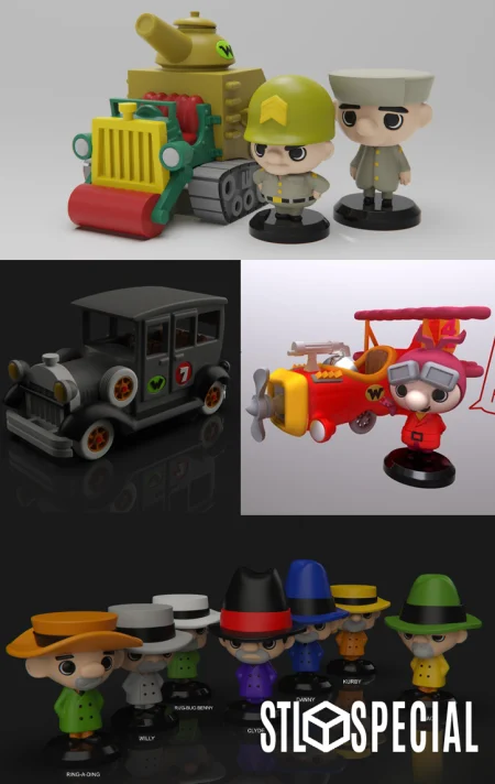 Wacky Races STL Pack 3