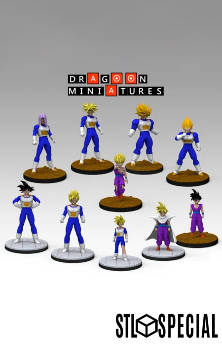 Dragon Ball Miniatures Tabletop Games - DBZ - Android Saga Part 5 STL