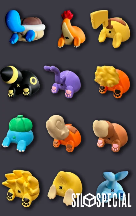Pokemon Bum Magnets STL Special & 3MF