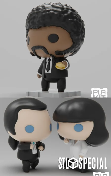 Pulp Fiction 3D Print STL Files
