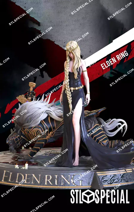 Queen Marika and Maliketh STL 3D Model