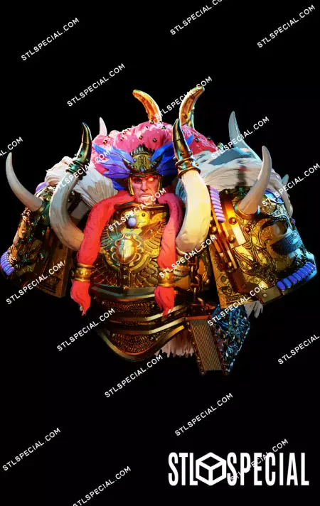 Magnus the Red Bust STL 3D Model