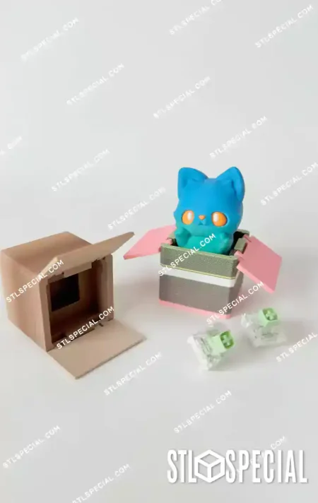 Box Clickers Kitty, Bunny & Piggy STL Set