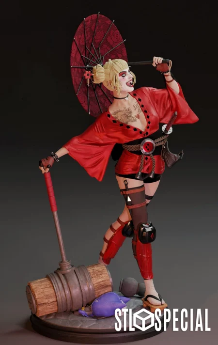 Harley Quinn Geisha Version 3D Print STL Files