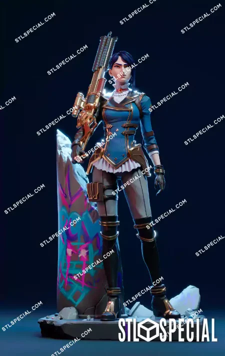 League of Legends Caitlyn 3D Printable