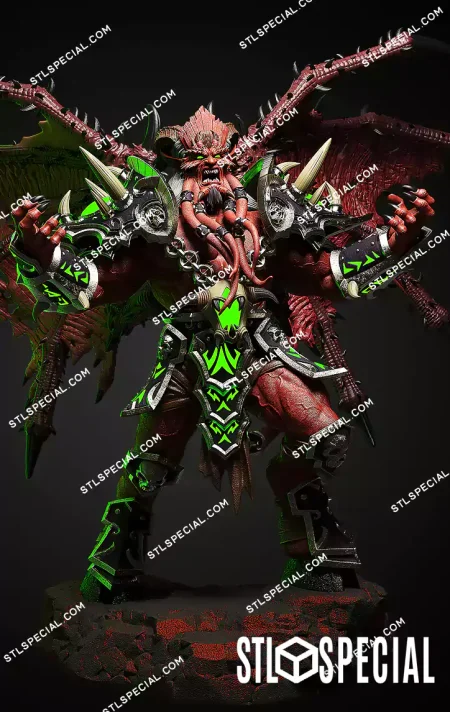Kil'jaeden Statue STL Files and 3D Model