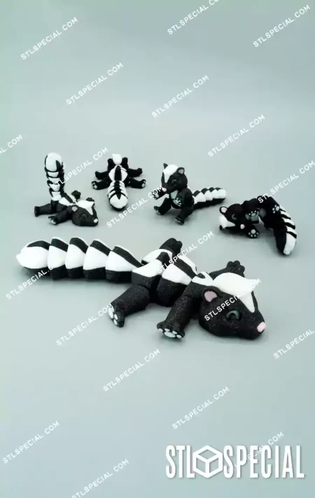 Articulated Skunk STL and 3MF Files