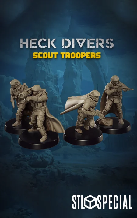 Heck Divers Scout Troopers Pack STL