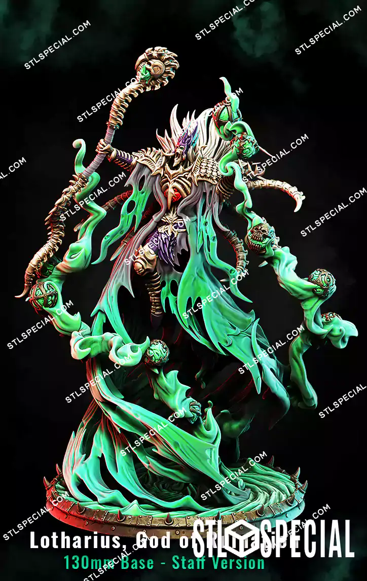 Lotharius, God of Ruination STL 3D Printable - Image 2