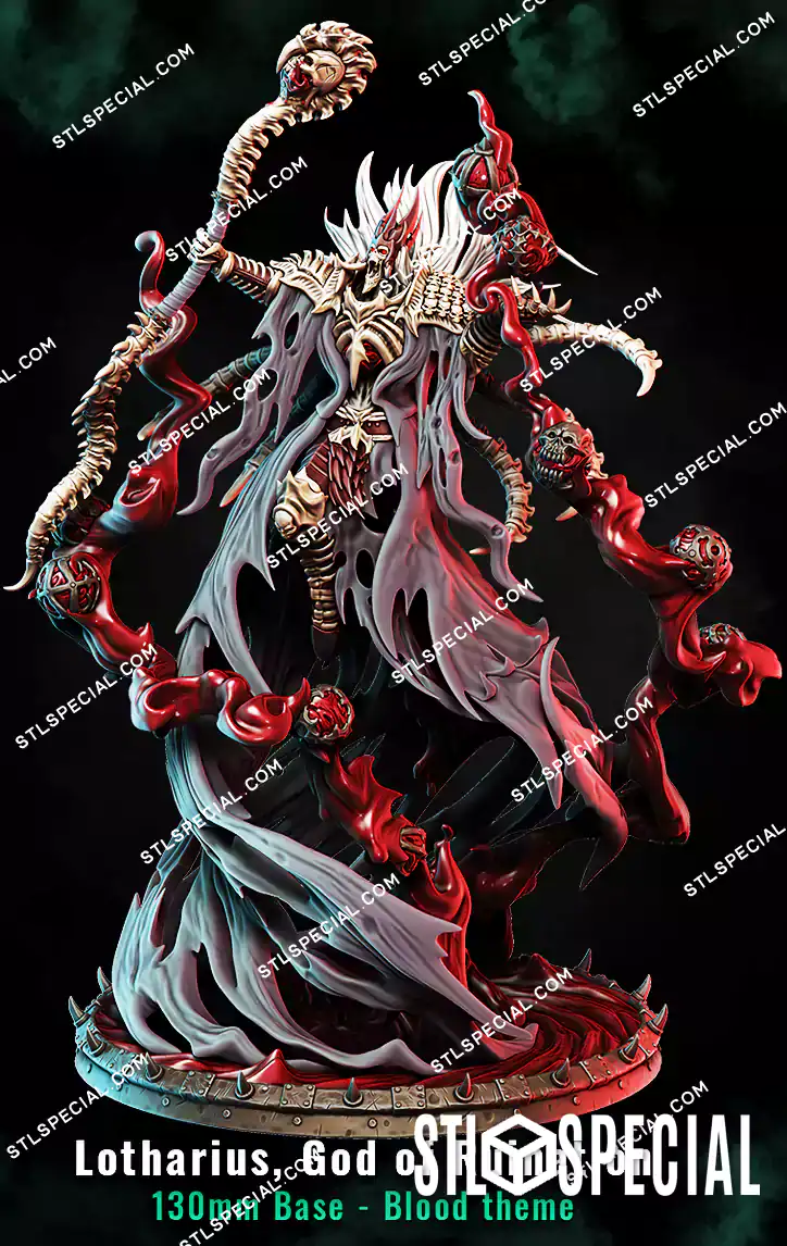 Lotharius, God of Ruination STL 3D Printable - Image 3