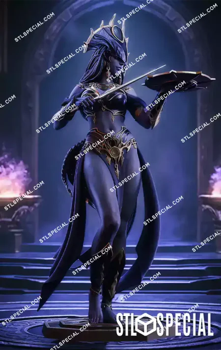 Shar Baldurs Gate 3 STL 3D Print Model